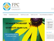 Tablet Screenshot of fpcburlington.org